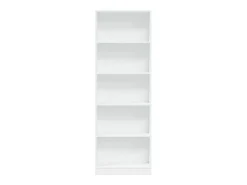 Estantería de madera de ingeniería blanca 60x24x176 cm