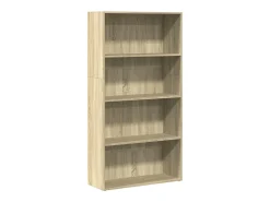 Estantería de madera de ingeniería roble Sonoma 80x30x152 cm