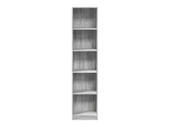 Estantería de madera de ingeniería gris Sonoma 40x24x176 cm