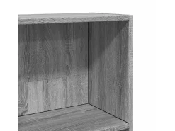 Estantería de madera de ingeniería gris Sonoma 40x24x176 cm