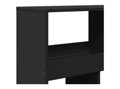 Estantería de madera de ingeniería negra 100x33x187,5 cm