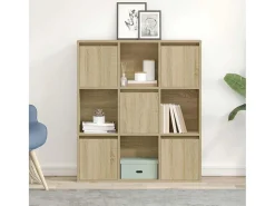 Estantería de madera de ingeniería roble sonoma 89x24x101,5 cm