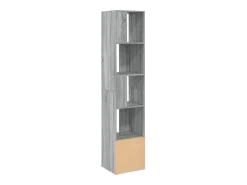 Estantería de madera de ingeniería gris Sonoma 40x36x189 cm