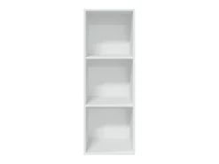 Estantería de madera de ingeniería blanca 40x30x114 cm