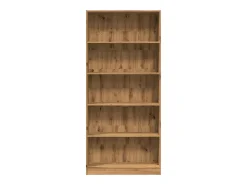 Estantería de madera de ingeniería roble artesanal 80x24x176 cm