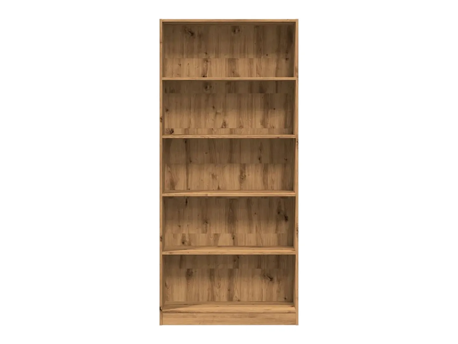 Estantería de madera de ingeniería roble artesanal 80x24x176 cm