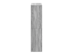 Estantería de madera de ingeniería gris Sonoma 100x33x135 cm