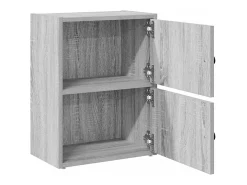 Estantería de madera de ingeniería gris sonoma 40x24x52 cm