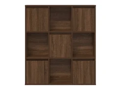 Estantería de madera de ingeniería marrón roble 89x24x101,5 cm