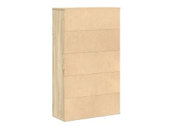 Estantería de madera de ingeniería roble sonoma 60x24x101,5 cm