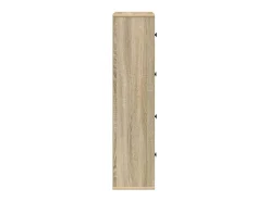 Estantería de madera de ingeniería roble sonoma 60x24x101,5 cm