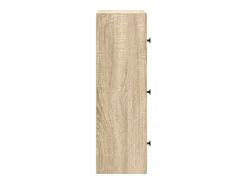 Estantería de madera de ingeniería roble sonoma 40x24x77 cm