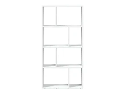 Estantería de madera de ingeniería blanca 60x20x120 cm