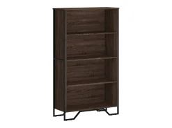 Estantería de madera de ingeniería marrón roble 80x31x137,5 cm