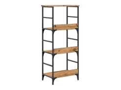 Estantería de madera de ingeniería roble artisan 50x33x117,5 cm