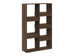 Estantería de madera de ingeniería marrón roble 100x33x155,5 cm