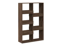 Estantería de madera de ingeniería marrón roble 100x33x155,5 cm