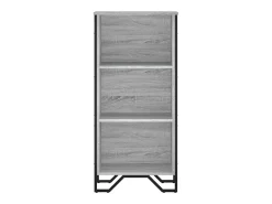 Estantería de madera de ingeniería gris Sonoma 50x31x106 cm