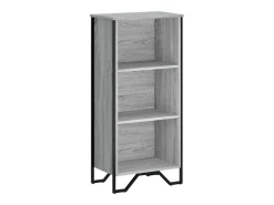 Estantería de madera de ingeniería gris Sonoma 50x31x106 cm