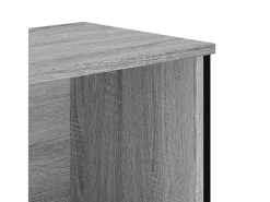Estantería de madera de ingeniería gris Sonoma 50x31x106 cm