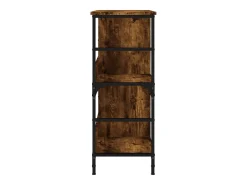 Estantería de madera de ingeniería roble ahumado 78,5x33x82 cm