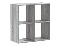 Estantería de madera de ingeniería gris Sonoma 68,5x32x68,5 cm