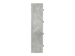 Estantería de madera de ingeniería gris hormigón 40x24x102 cm