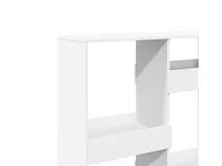 Estantería de madera de ingeniería blanca 100x33x135 cm