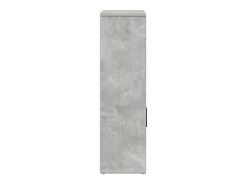 Estantería de madera de ingeniería gris hormigón 60x24x85 cm