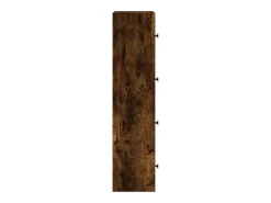 Estantería de madera de ingeniería roble ahumado 40x24x102 cm