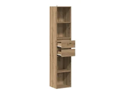 Estantería de madera de ingeniería roble artisan 36x30x171 cm