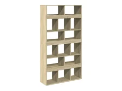 Estantería de madera de ingeniería roble Sonoma 100x33x187,5 cm