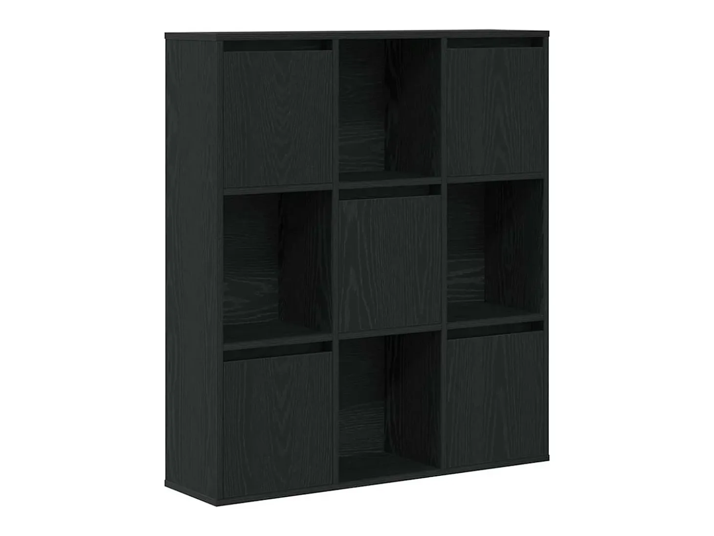 Estantería de madera de ingeniería roble negro 89x24x101,5 cm