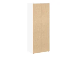 Estantería de madera de ingeniería blanca 40x24x102 cm