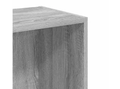 Estantería de madera de ingeniería gris Sonoma 40x30x77 cm