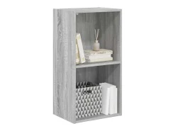 Estantería de madera de ingeniería gris Sonoma 40x30x77 cm