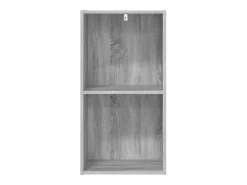 Estantería de madera de ingeniería gris Sonoma 40x30x77 cm