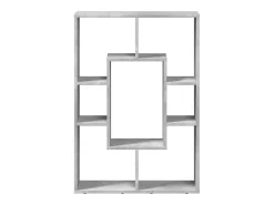 Estantería de madera de ingeniería gris hormigón 63x20x90 cm