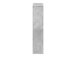 Estantería de madera de ingeniería gris hormigón 63x20x90 cm