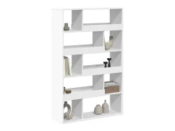Estantería de madera de ingeniería blanca 100x33x156,5 cm