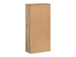 Estantería de madera de ingeniería roble artesano 50x25x105 cm