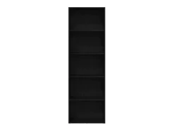 Estantería de madera de roble negro 60x30x189 cm