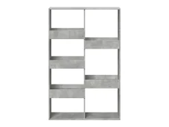 Estantería de madera ingeniería gris hormigón 100x33x155,5 cm
