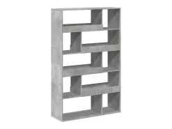 Estantería de madera ingeniería gris hormigón 100x33x156,5 cm