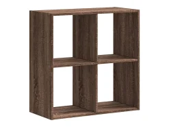 Estantería de madera ingeniería marrón roble 68,5x32x68,5 cm