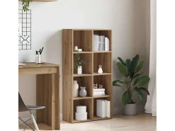 Estantería de madera ingeniería roble artisan 66x30x130 cm