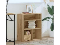 Estantería de madera ingeniería roble artisan 60x30x71,5 cm