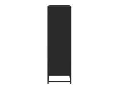 Estantería de madera ingeniería y metal negro 97,5x33x107,5 cm