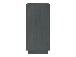 Estantería de madera maciza de pino gris 40x35x71 cm