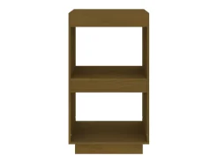 Estantería de madera maciza de pino marrón miel 40x35x71 cm